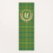 Rijke Groene Tartan (Pset) Aangepast Yogamat (Voorkant)