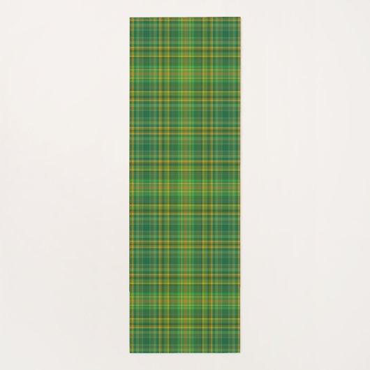 Rijke Groene Tartan (Pset) Aangepast Yogamat (Achterkant)
