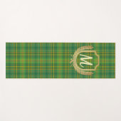 Rijke Groene Tartan (Pset) Aangepast Yogamat (Voorkant (horizontaal))