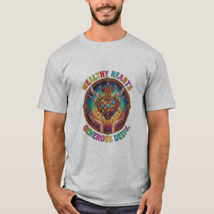 Rijke Harten Edelmoedige Daden Heilige Hart Emblee T-shirt