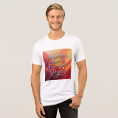 Rijke harten gulle handen Tri-Blend shirt (Voorkant volledig)