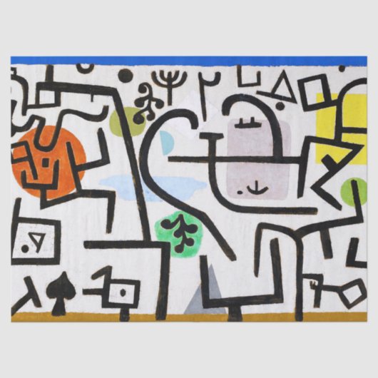 Rijke haven, Paul Klee Tissuepapier (Voorkant)