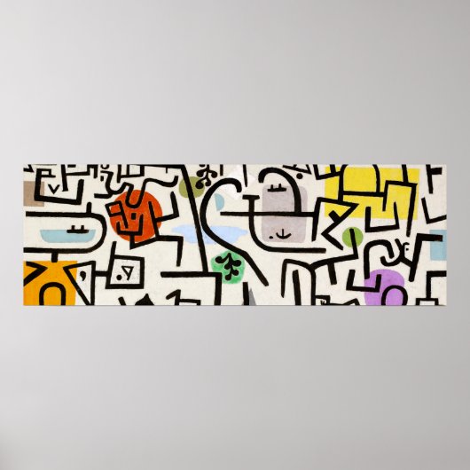Rijke haven van Paul Klee  Poster (Voorkant)