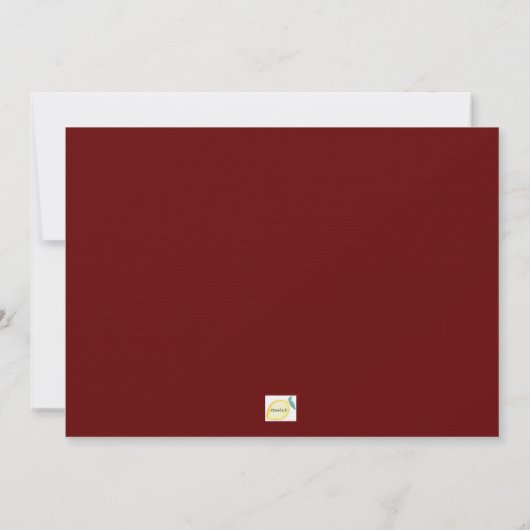 Rijke Herfst Bloemen Huwelijksuitnodiging Kaart (Achterkant)