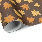 Rijke herfstbladeren cadeaupapier (Rol Hoek)