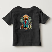 rijke hond kinder shirts (Voorkant)