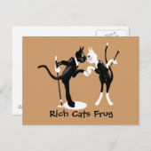 Rijke katten Frug Briefkaart (Voorkant / Achterkant)