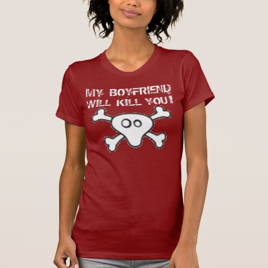RIJKE KIJK" MIJN BF ZAL U DODEN" T-SHIRT VAN DE LA (Voorkant)