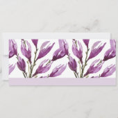 Rijke Magnolia Pastel Paars Violet Handgeschilderd (Achterkant)