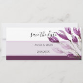 Rijke Magnolia Pastel Paars Violet Handgeschilderd (Voorkant)