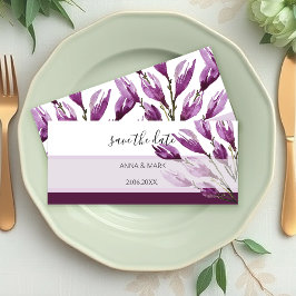 Rijke Magnolia Pastel Paars Violet Handgeschilderd