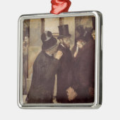 Rijke Mannen bij de Beurs (door Edgar Degas) Metalen Ornament (Links)