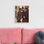 Rijke Mannen op de beurs (door Edgar Degas) Canvas Afdruk (Insitu (Woonkamer))