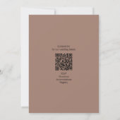 Rijke Mocca Zwarte Liefde Script Minimalistische T Kaart (Achterkant)