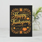 Rijke oogst goud en herfstbladeren Thanksgiving Kaart (Staand voorkant)