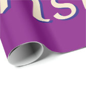 Rijke Paarse kerstakelpapier Cadeaupapier (Rol Hoek)
