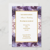 RIJKE PAARSE LILA WITTE STYLMELDAG KAART (Voorkant)