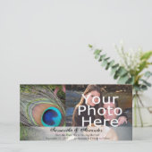 Rijke Pauwveer met Groen Mos Save The Date (Staand voorkant)