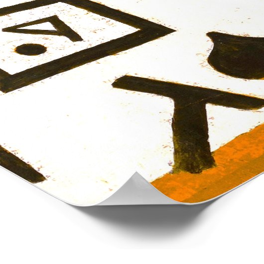 Rijke Port Abstracte Kunst Poster (Hoek)