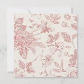 Rijke Rode Franse Bloemenkoeken Toile Floral (Achterkant)