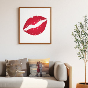 Rijke Rode Ombre Lippenstift Poster