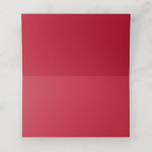 Rijke Rode Rozen Bloemen Namen Datum Bruiloft Plaatskaartje (Binnenkant ongevouwen)