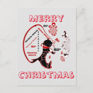 Rijke Santa's Bag: Hohoho van mentale, Spirituele, Feestdagenkaart