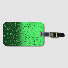 Rijke smaragdgroene minimalistische kunst bagagelabel