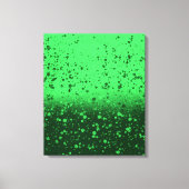 Rijke smaragdgroene minimalistische kunst canvas afdruk (Voorkant)
