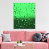 Rijke smaragdgroene minimalistische kunst canvas afdruk (Insitu (Woonkamer))