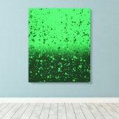 Rijke smaragdgroene minimalistische kunst canvas afdruk (Insitu (Houten vloer))