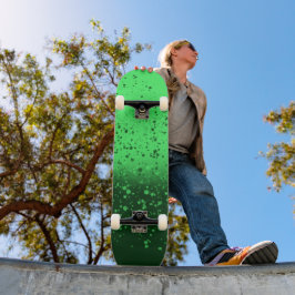 Rijke smaragdgroene minimalistische kunst persoonlijk skateboard