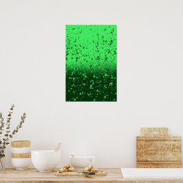 Rijke smaragdgroene minimalistische kunst poster