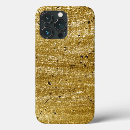 Rijke stijlvolle zwarte en gouden luxe Case-Mate iPhone case (Achterkant)