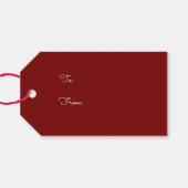 Rijke Tartan Cadeaulabel (Achterkant Horizontaal)
