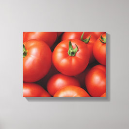 Rijke Tomaten - Helderrood, Vers Canvas Afdruk