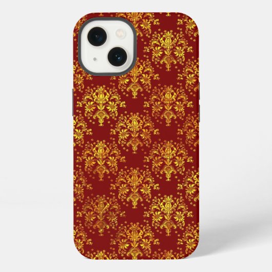 Rijke vakantiedamask iPhone hoesje (Achterkant)