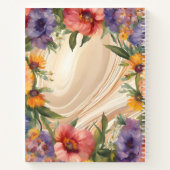 Rijke Waterverf Bloemen Border Hardcover Notitieboek (Achterkant)