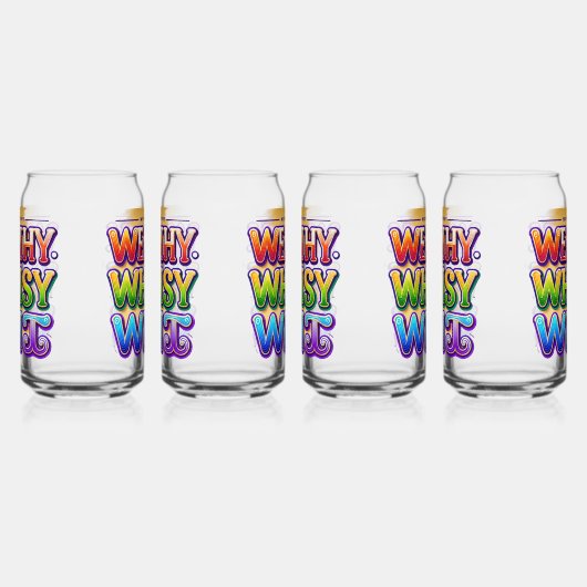 Rijke Whimsy Wit Blikvorm Glas (Rechts)