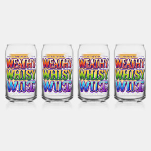 Rijke Whimsy Wit Blikvorm Glas