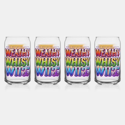 Rijke Whimsy Wit Blikvorm Glas (Voorkant)