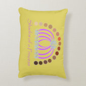 Rijkelijk op tinten van een prinses make-up regenb accent kussen (Achterkant (Verticaal))