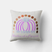 Rijkelijk op tinten van een prinses make-up regenb kussen (Achterkant)