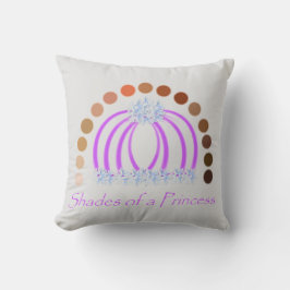 Rijkelijk op tinten van een prinses make-up regenb kussen