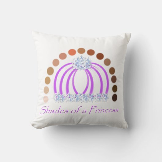 Rijkelijk op tinten van een prinses make-up regenb kussen (Voorkant)