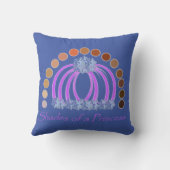 Rijkelijk op tinten van een prinses make-up regenb kussen (Achterkant)