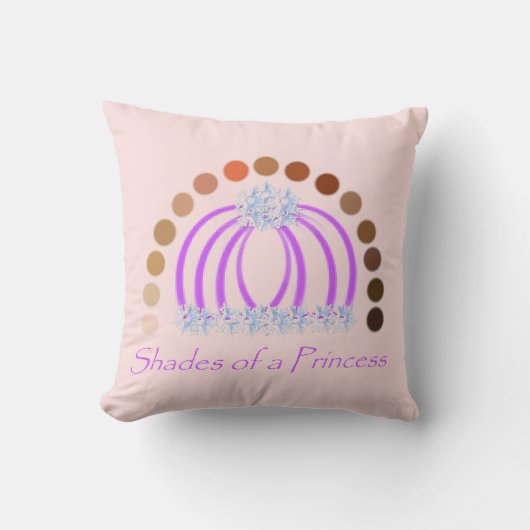 Rijkelijk op tinten van een prinses make-up regenb kussen (Voorkant)