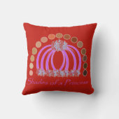 Rijkelijk op tinten van een prinses make-up regenb kussen (Achterkant)