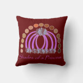 Rijkelijk op tinten van een prinses make-up regenb kussen (Achterkant)