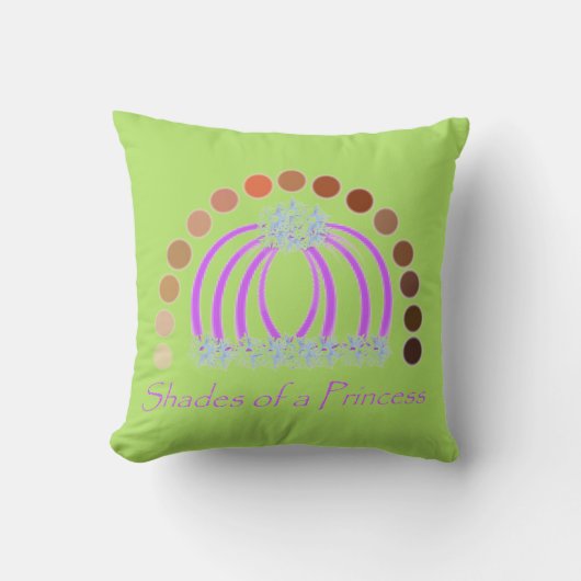 Rijkelijk op tinten van een prinses make-up regenb kussen (Voorkant)